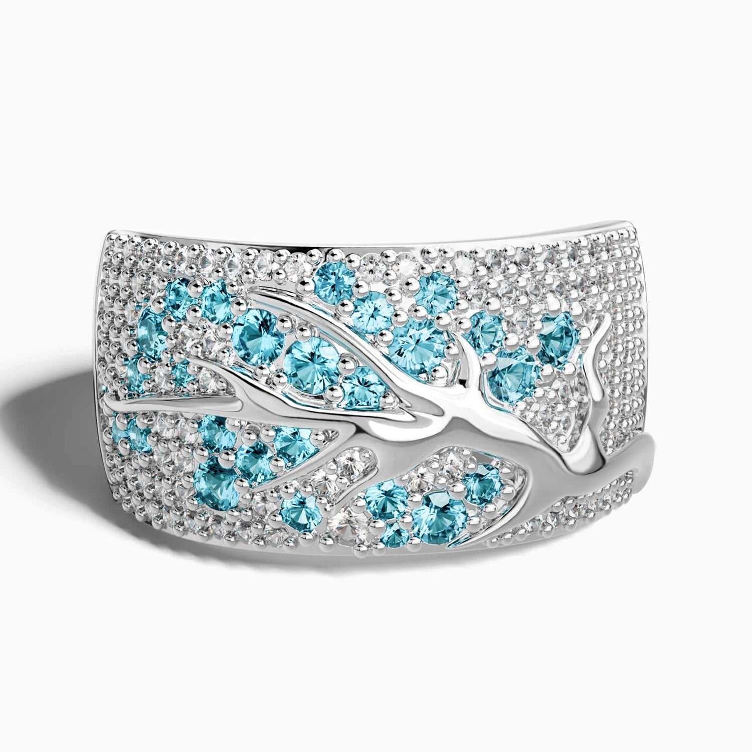 Bubblewaltz Ring - Aquamarine - Serene Western