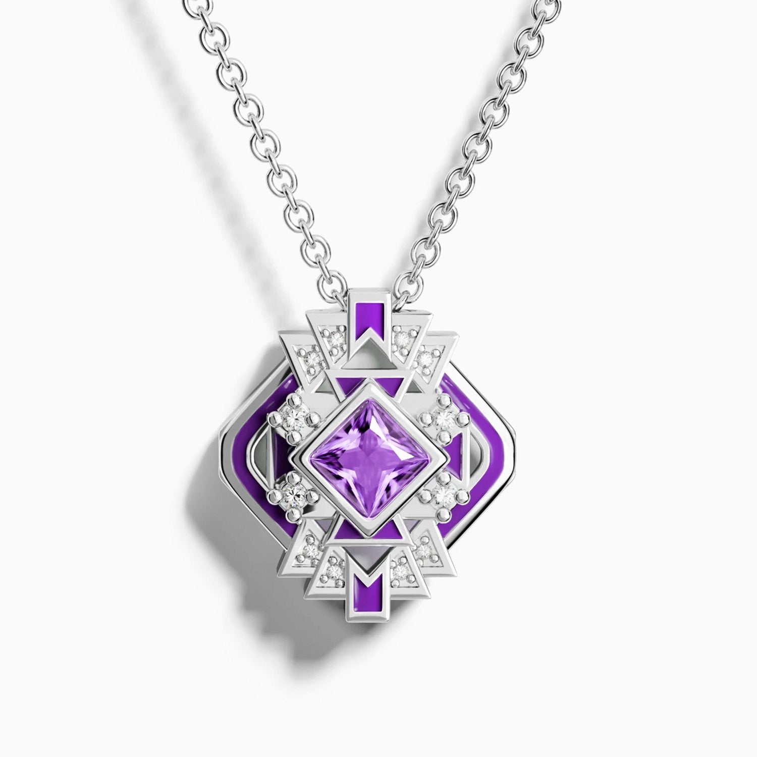 Chief's Crown Necklace - Amethyst - Serene Western