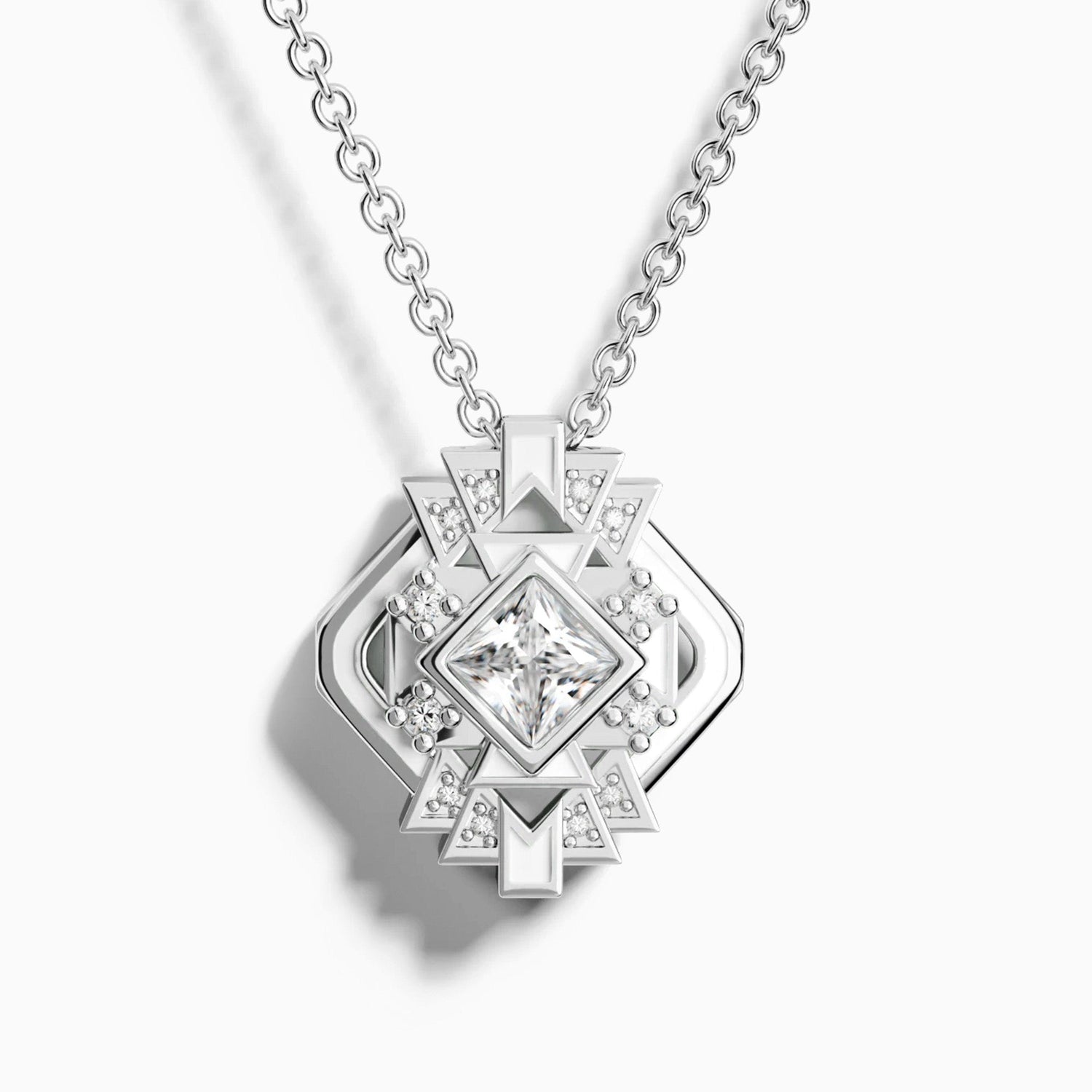 Chief's Crown Necklace - Moissanite - Serene Western