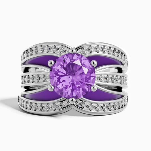 Intersect Radiance Ring - Amethyst - Serene Western