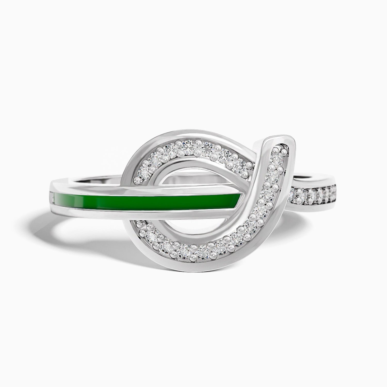 Knotted Power Ring - Green - Serene Western