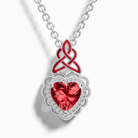 Ocean Heart Necklace - Ruby - Serene Western