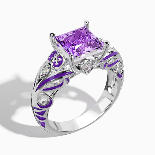 Rosemary's Loyalty Ring - Amethyst - Serene Western