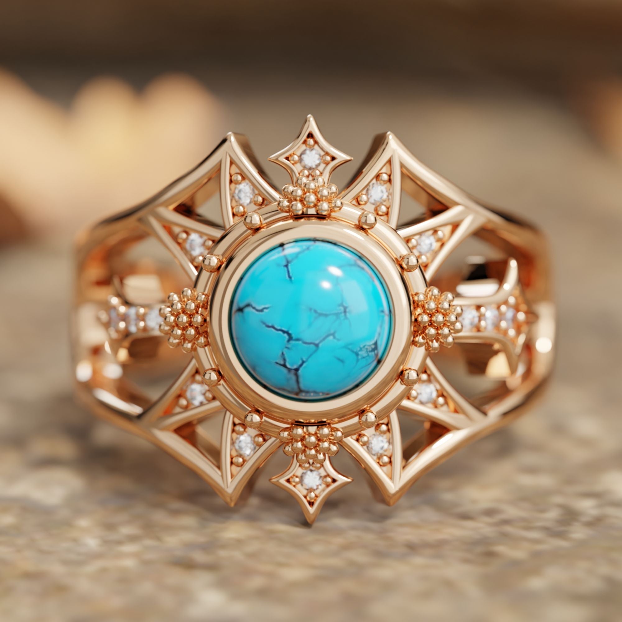Turquoise Star Ring FINAL SALE