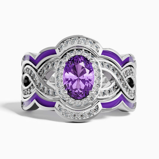 Sunset Canyons Ring - Amethyst - Serene Western