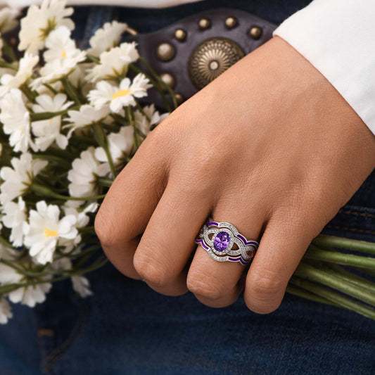 Sunset Canyons Ring - Amethyst - Serene Western