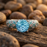 Velour Luma Ring - Aquamarine thumbnail