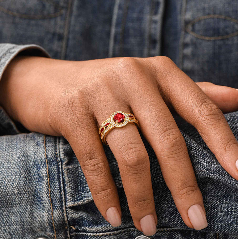 Glänzender Rodeo-Ring