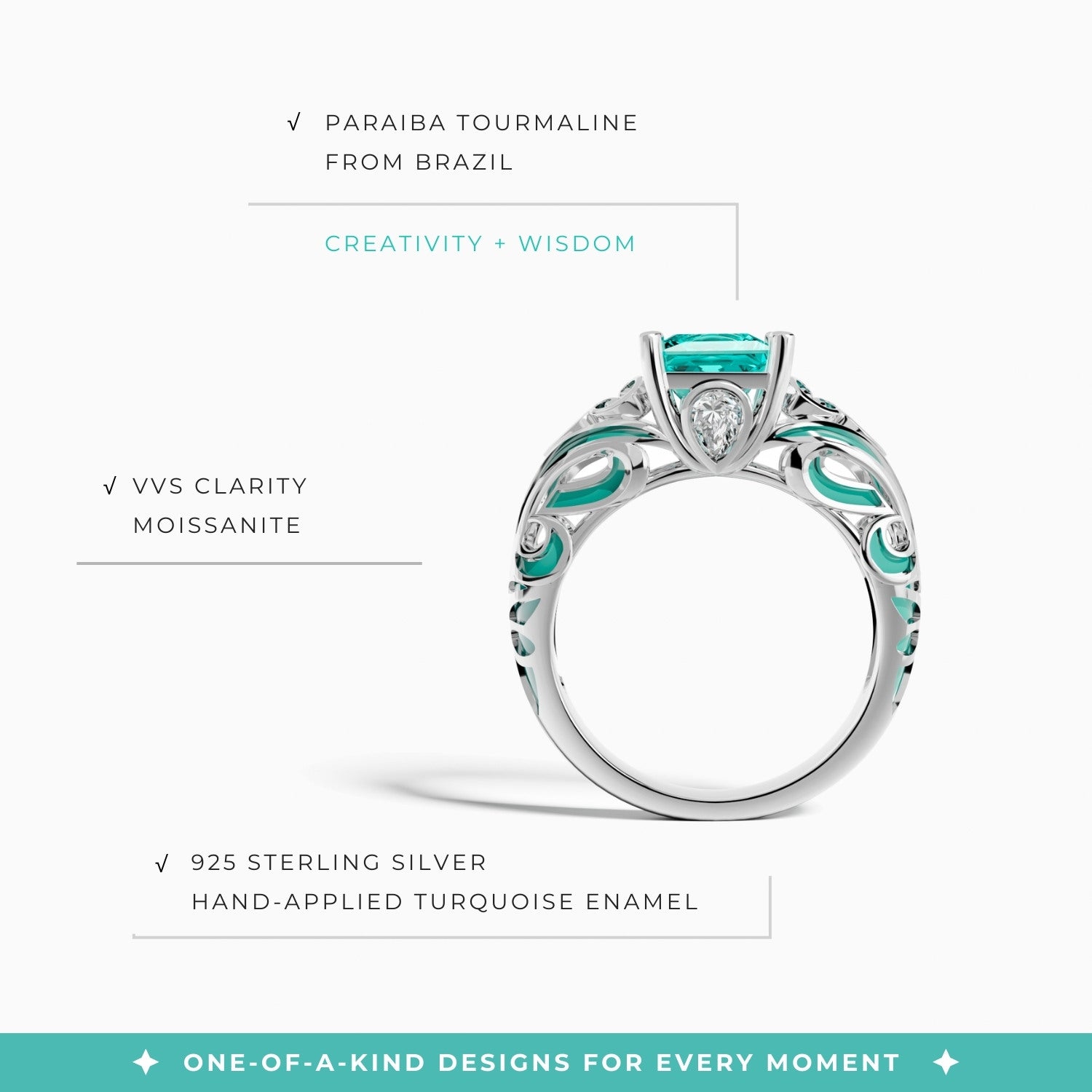 Rosmarins lojalitetsring - akvamarin