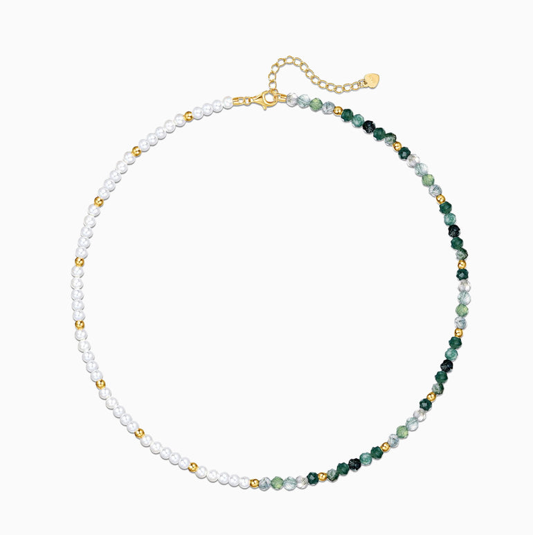 Green Gradient Bead Necklace