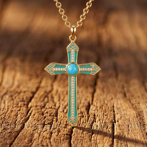 Meridian Lumen Cross Necklace