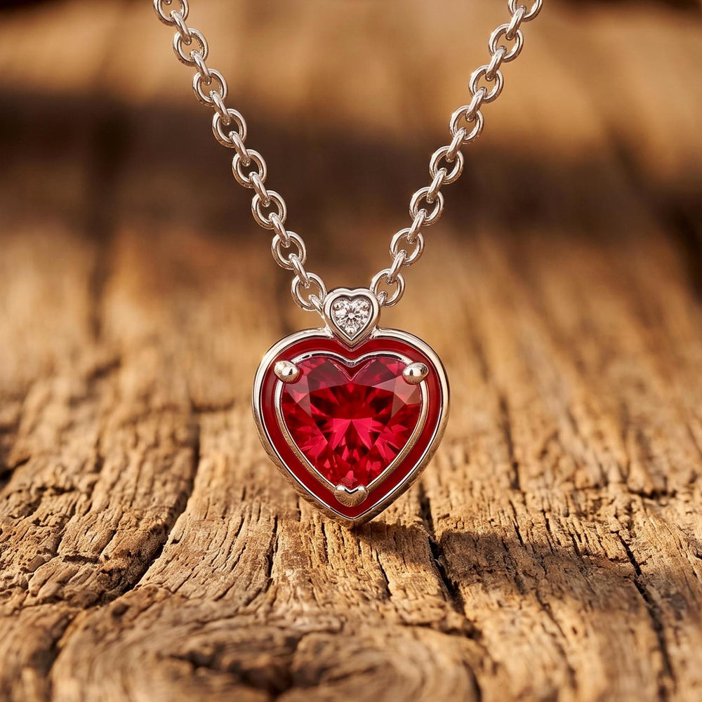 Collar Loyal Heart - Rubí
