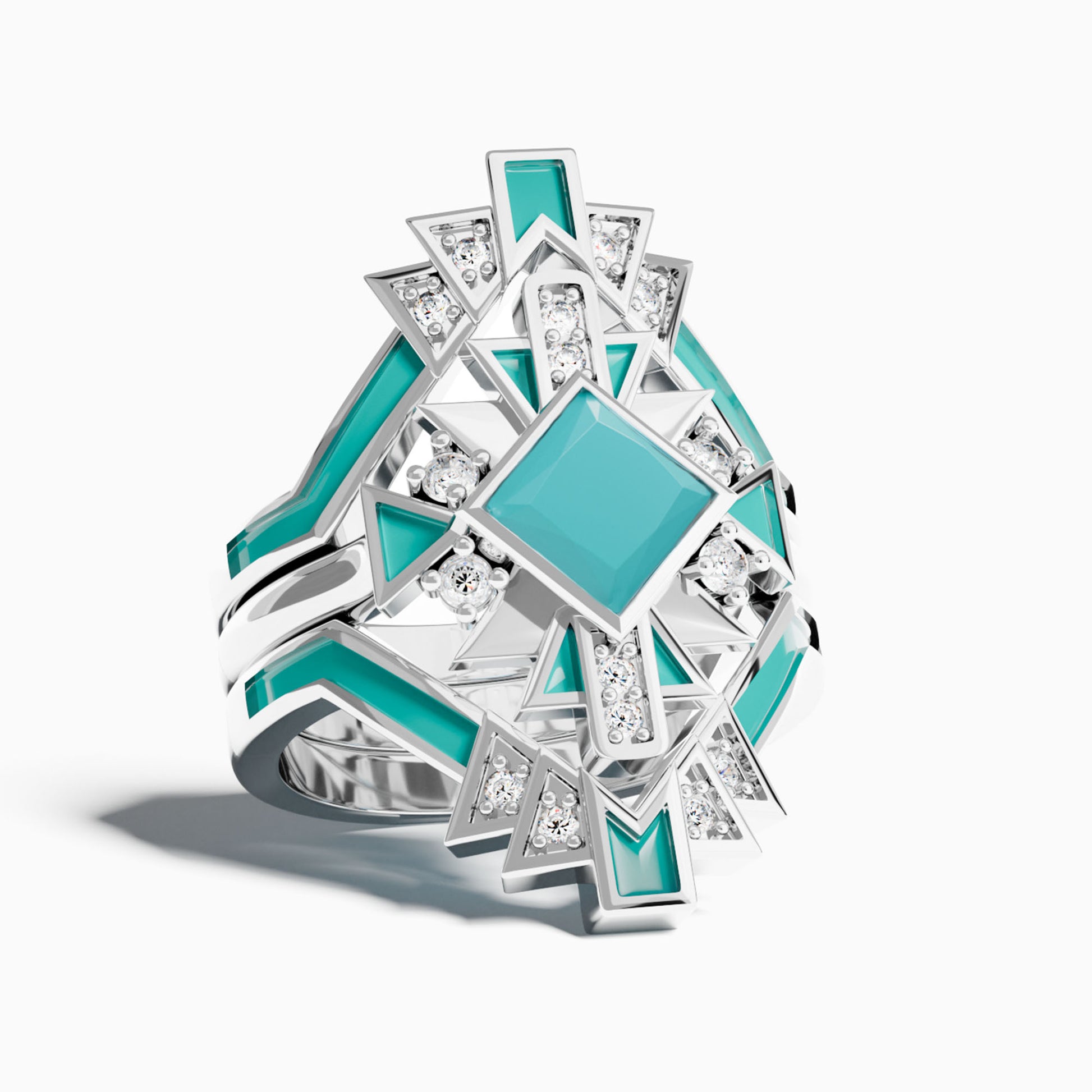 Chief's Crown Ring - Turquoise