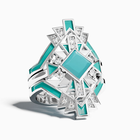 Chief's Crown Ring - Turquoise