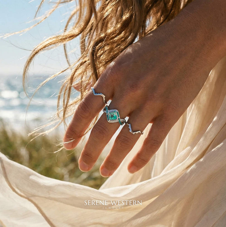 Cascading Ridges Ring