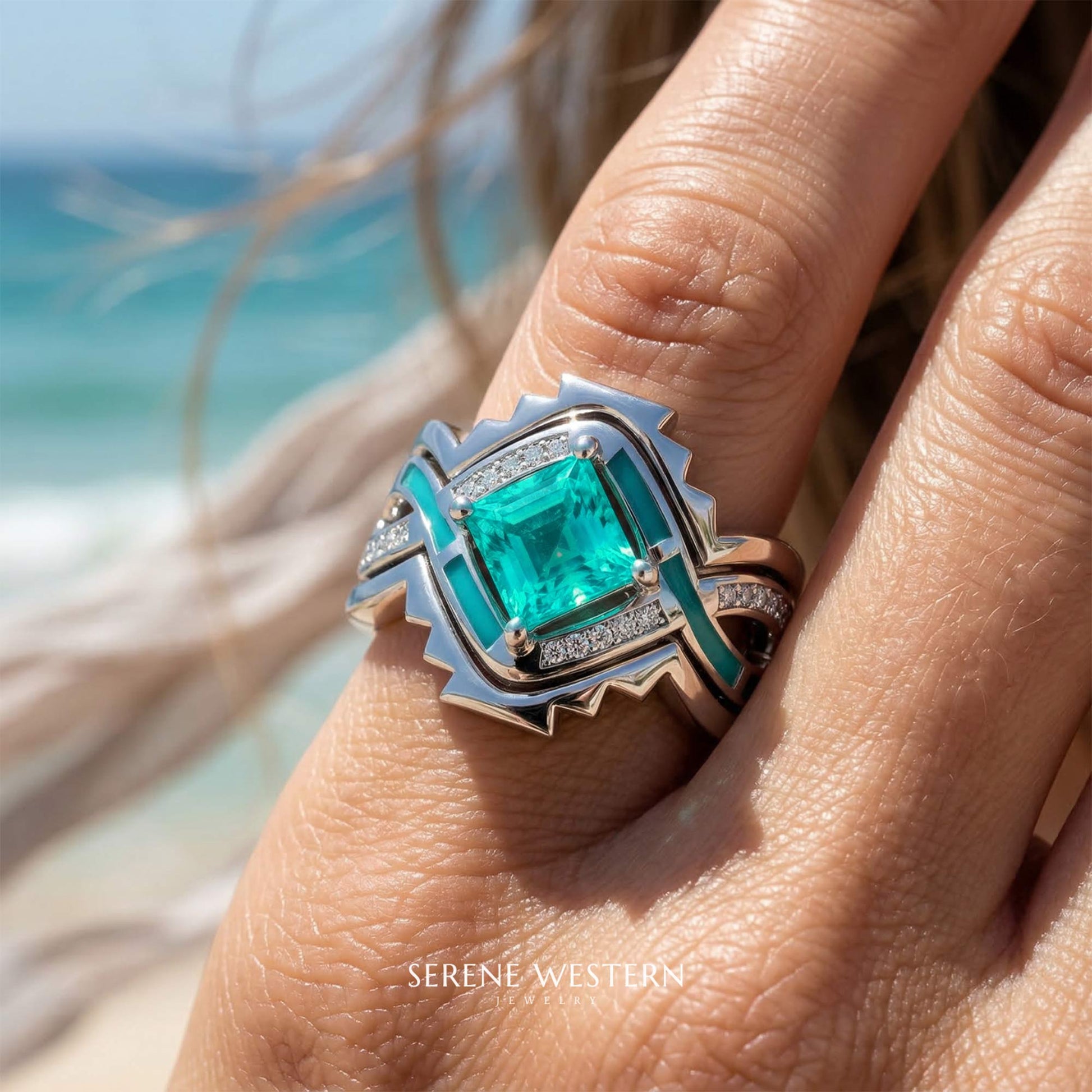 Cascading Ridges Ring