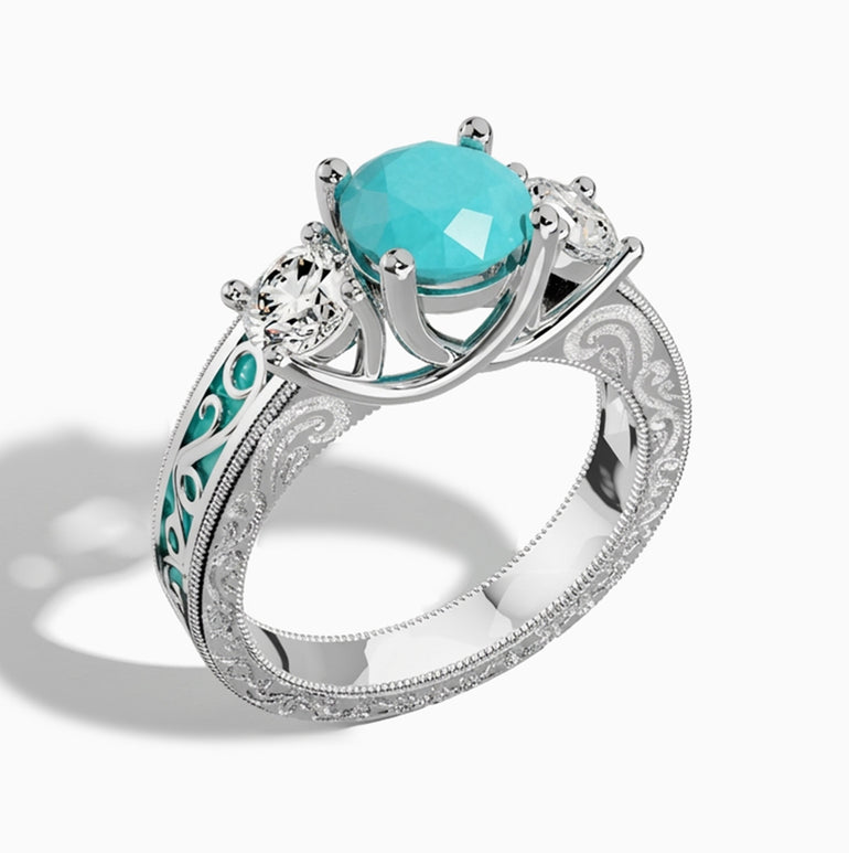 Century Romance Ring - Turquoise