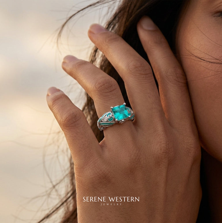 Rosmarins lojalitetsring - akvamarin