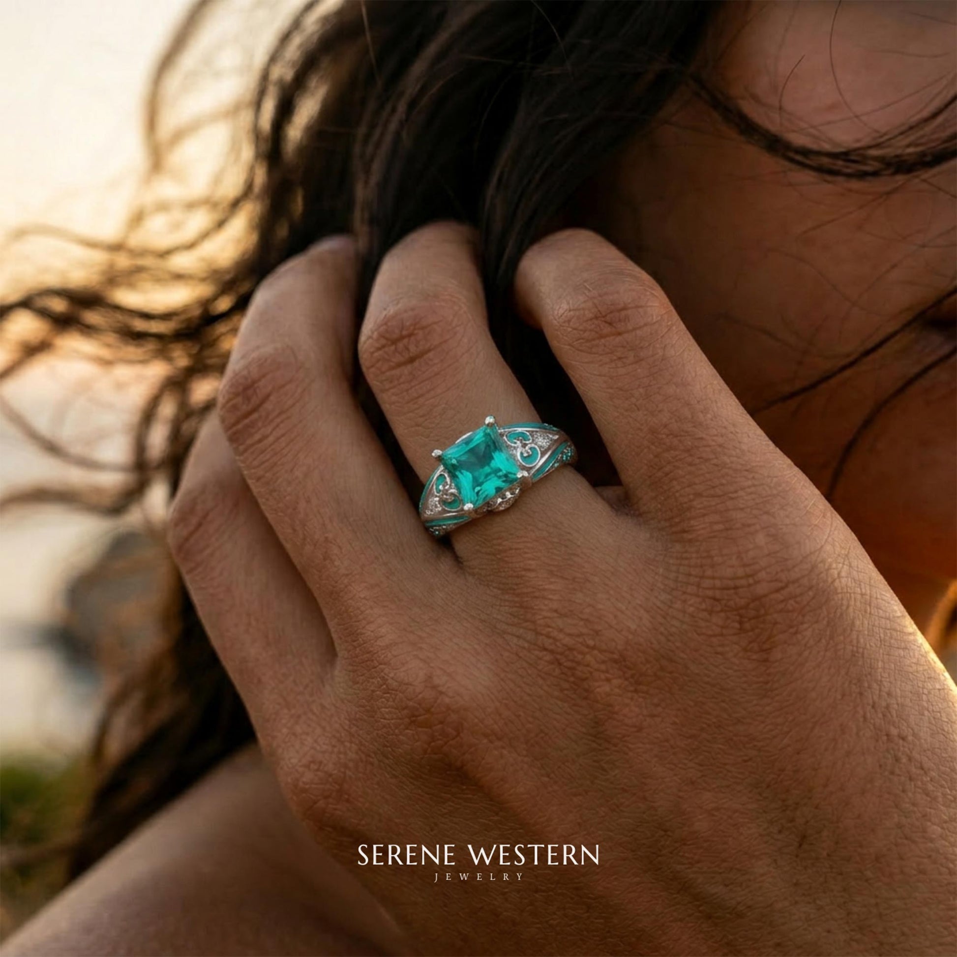 Rosmarins lojalitetsring - akvamarin