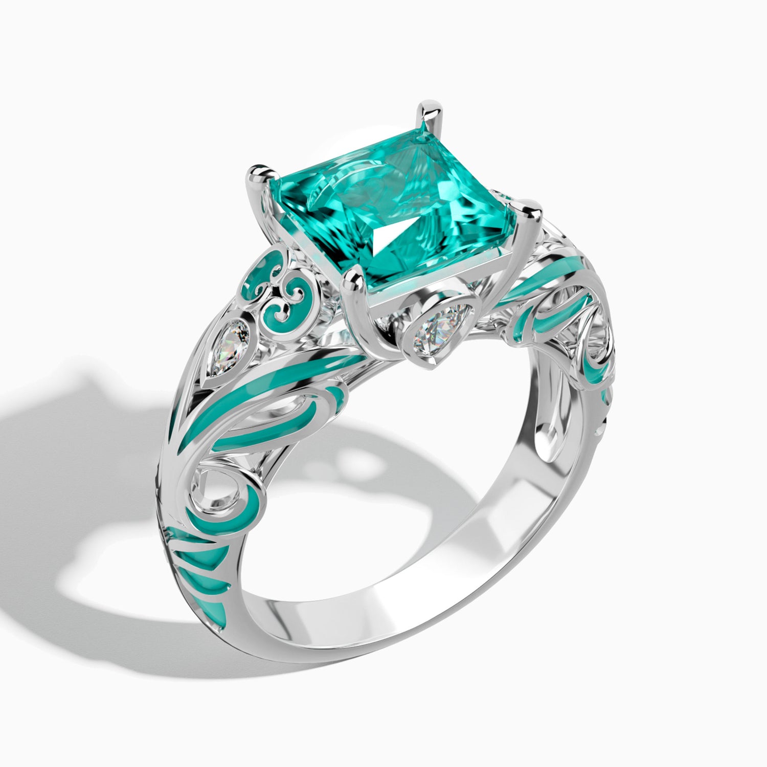 Rosmarins lojalitetsring - akvamarin