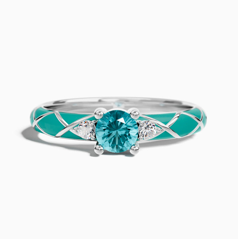 Mirage Coil Ring - Aquamarine