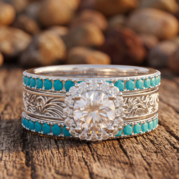 Conjunto Desert Starpath Ring