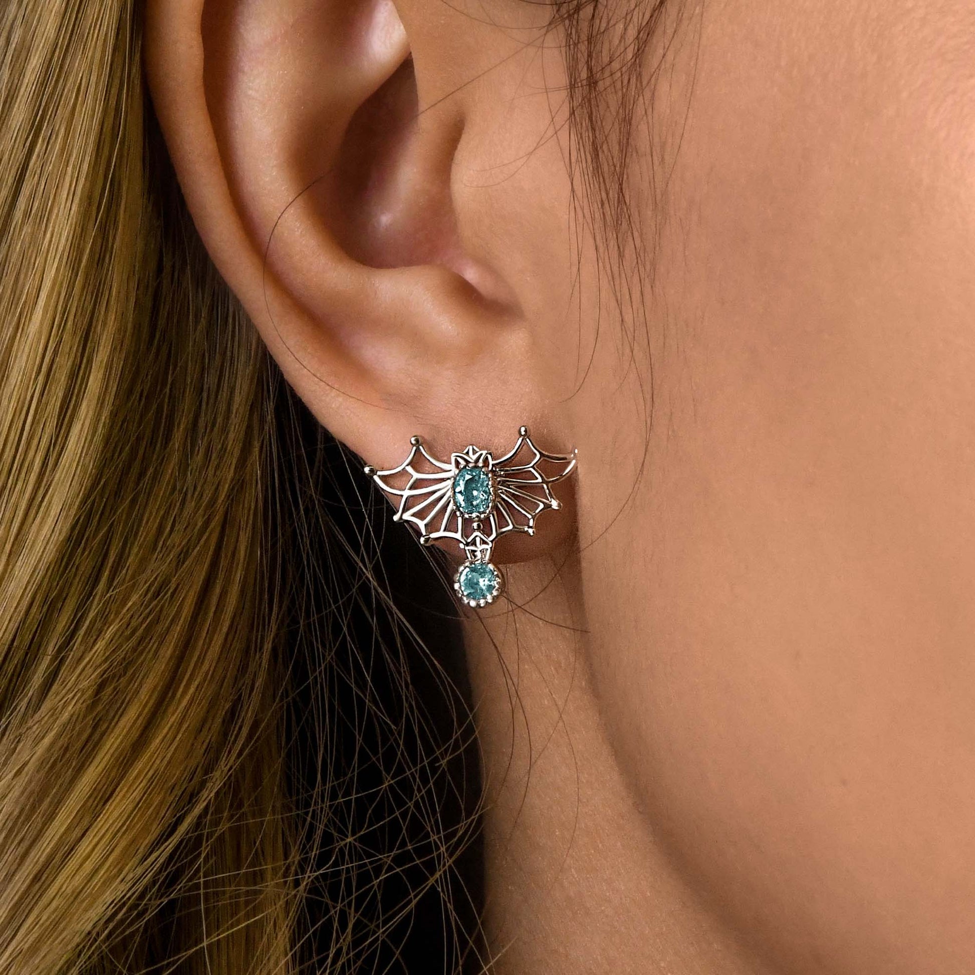 Aether Weave Earrings - Aquamarine - Serene Western