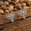 Aether Weave Earrings - Aquamarine