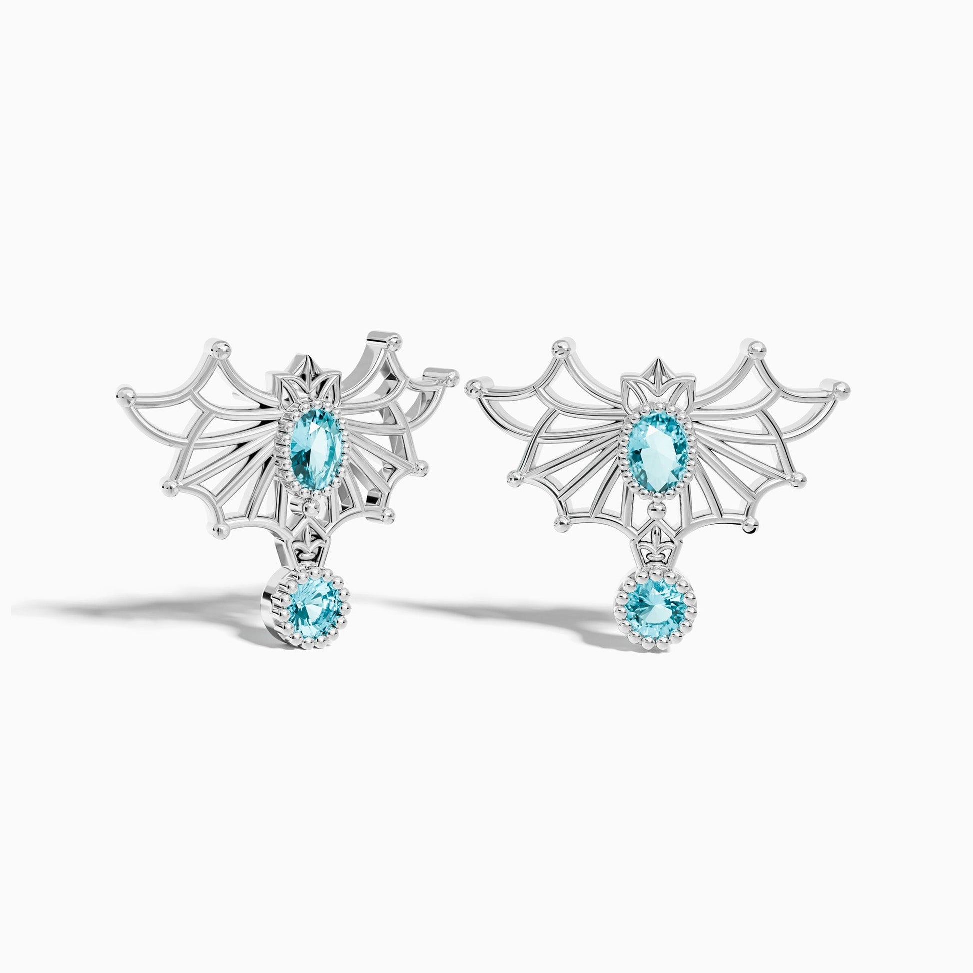 Aether Weave Earrings - Aquamarine - Serene Western
