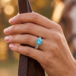 Antler Bloom Ring - Aquamarine - Serene Western thumbnail