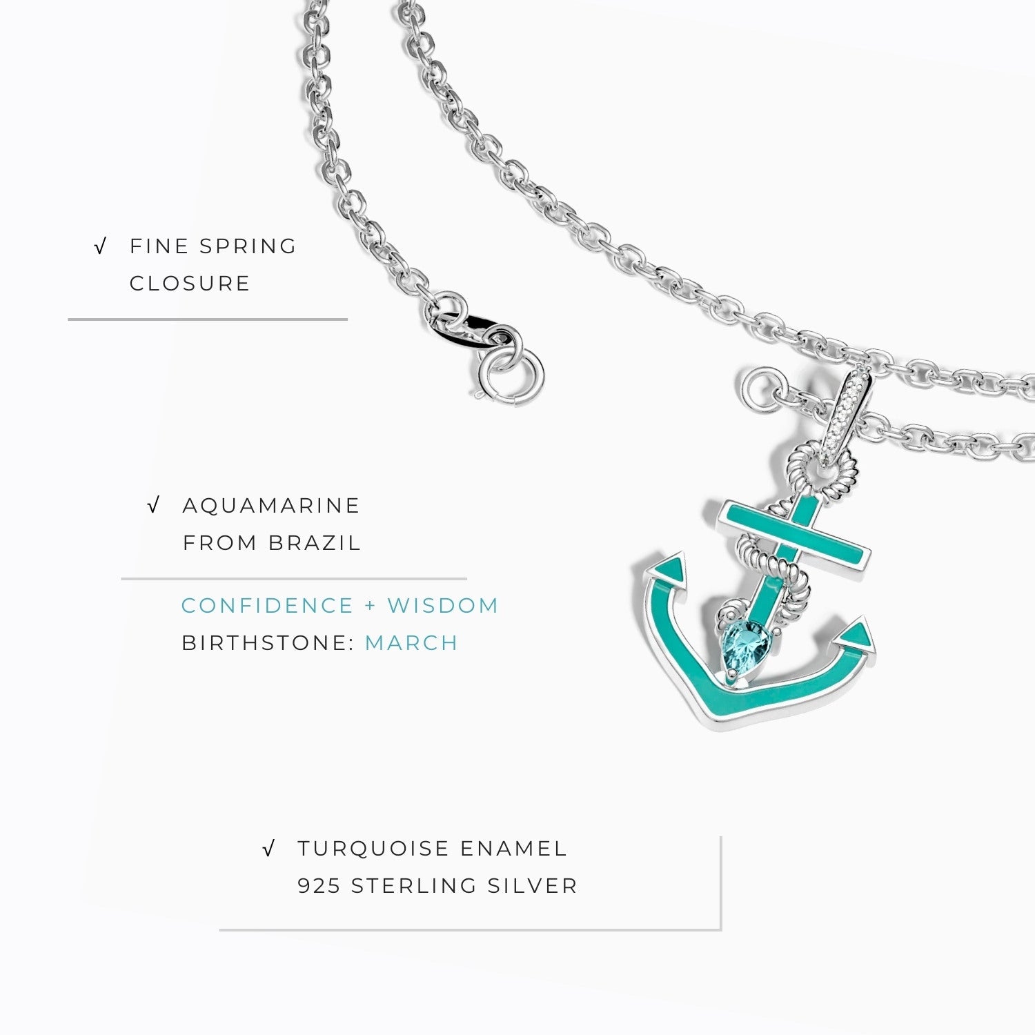 Aqua Haven Necklace - Aquamarine - Serene Western