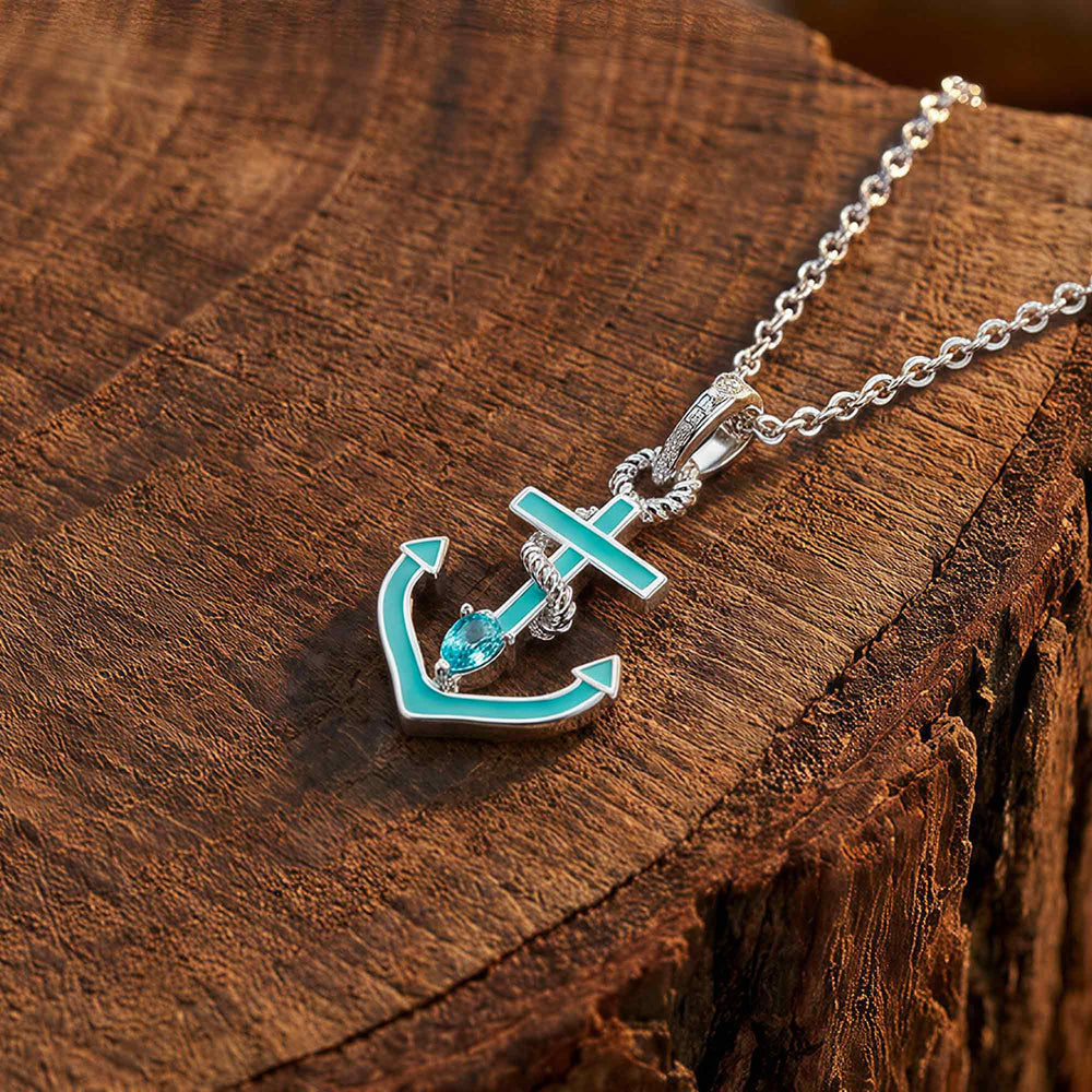 Aqua Haven Necklace - Aquamarine - Serene Western