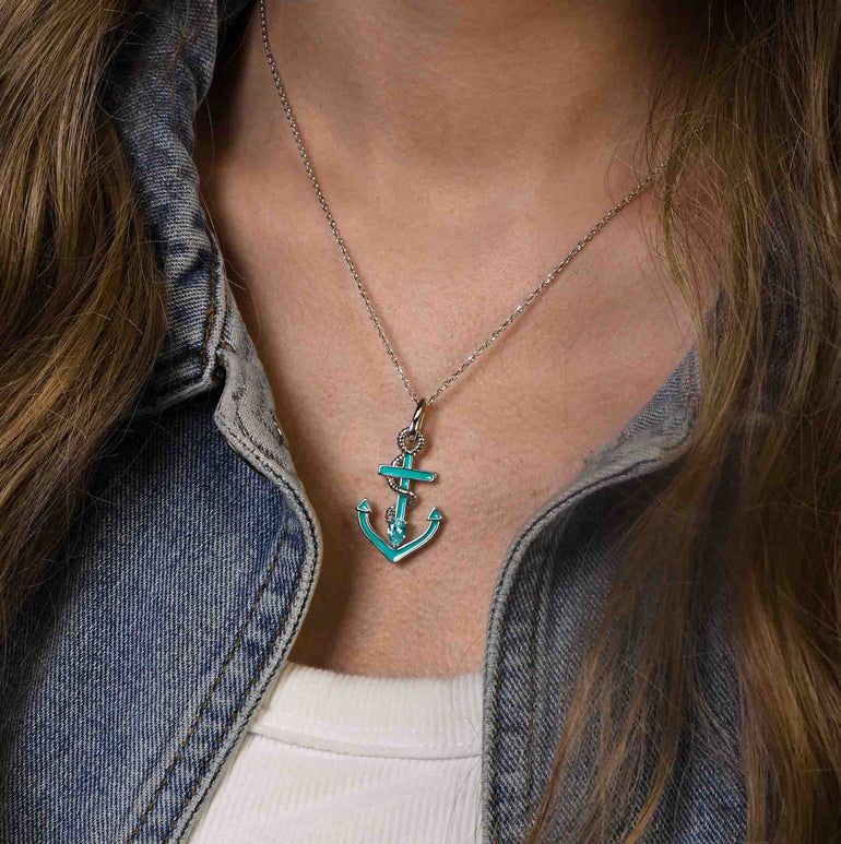Aqua Haven Necklace - Aquamarine - Serene Western