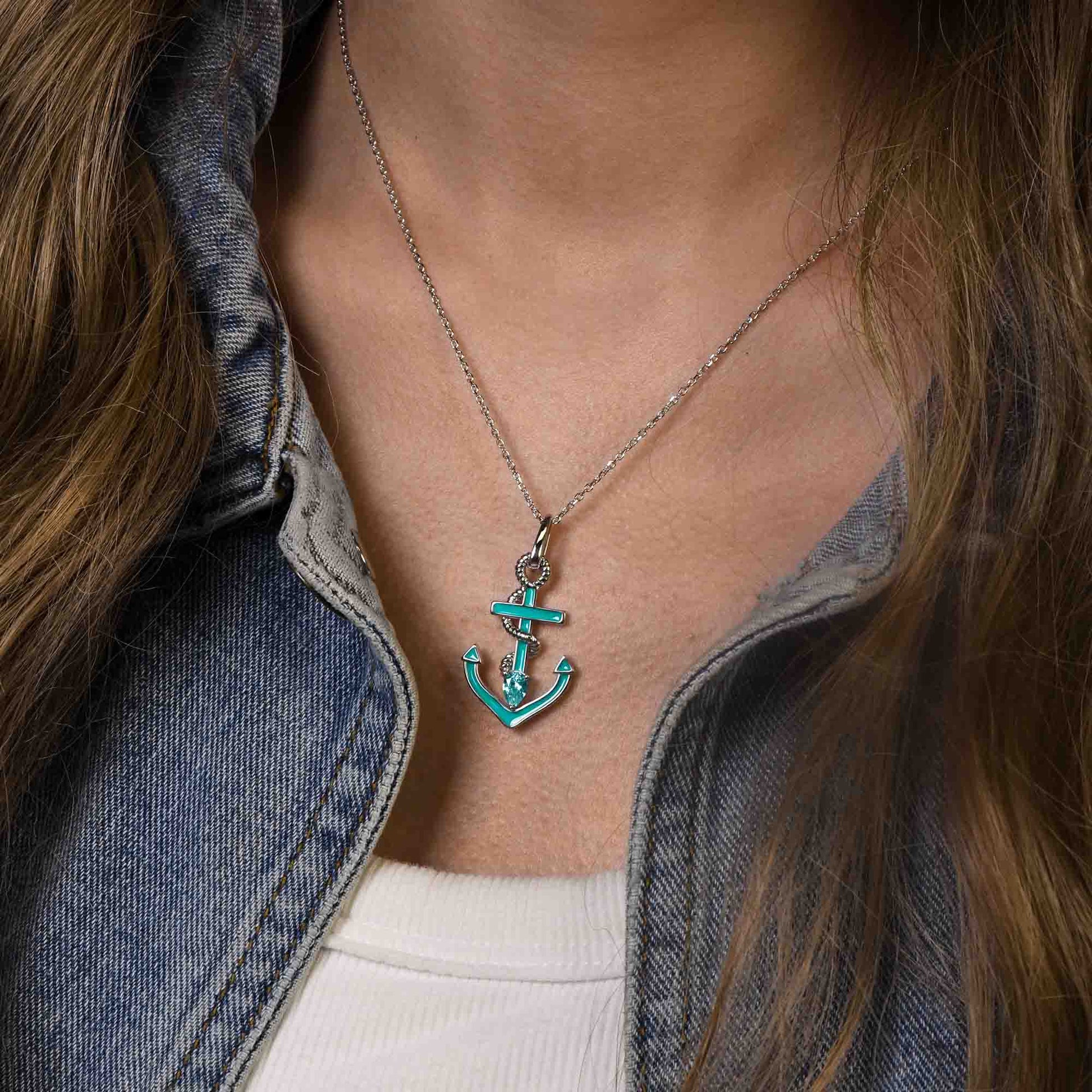 Aqua Haven Necklace - Aquamarine - Serene Western