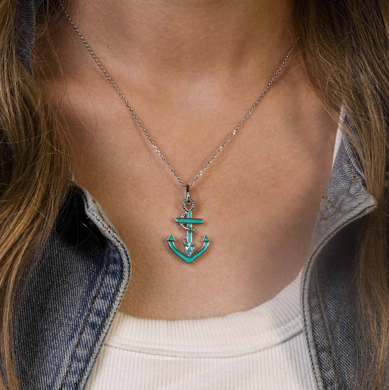 Aqua Haven Necklace - Aquamarine - Serene Western