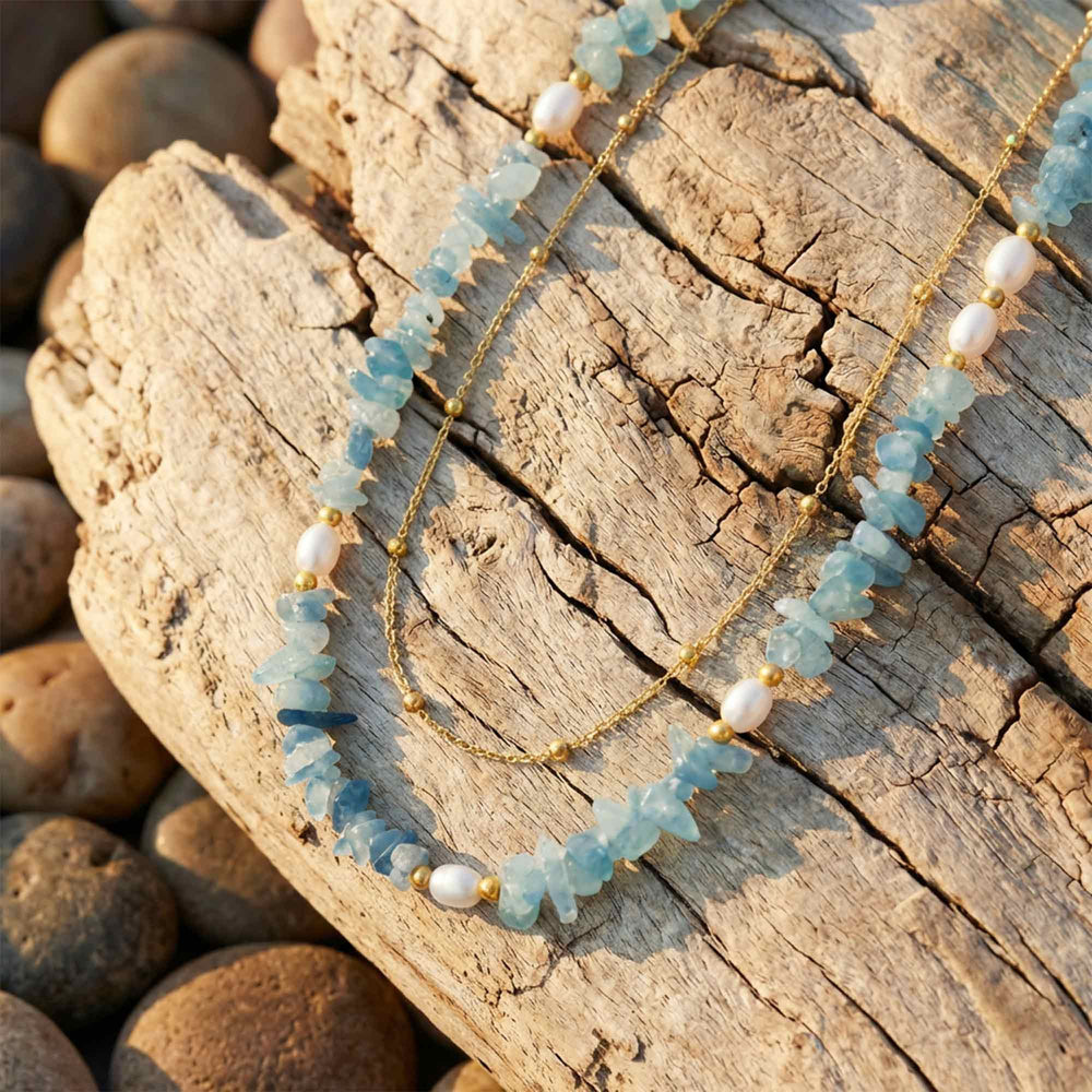 Aqua Serenity Necklace - Serene Western