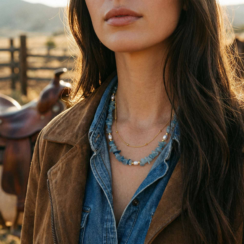 Aqua Serenity Necklace - Serene Western