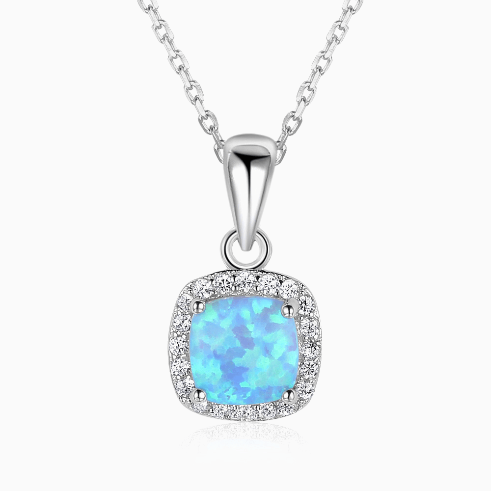 Aqua Spark Necklace - Opal - Serene Western