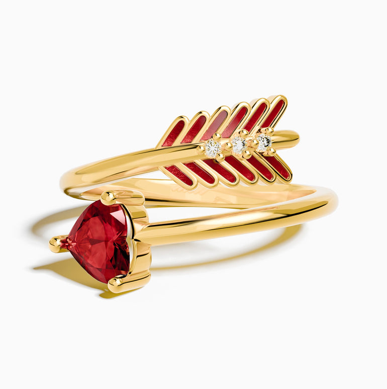 Arrow's Path Ring - Ruby - Serene Western