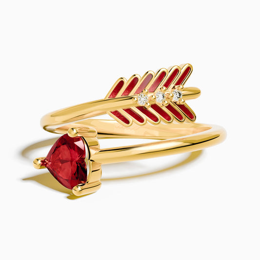 Arrow's Path Ring - Ruby - Serene Western