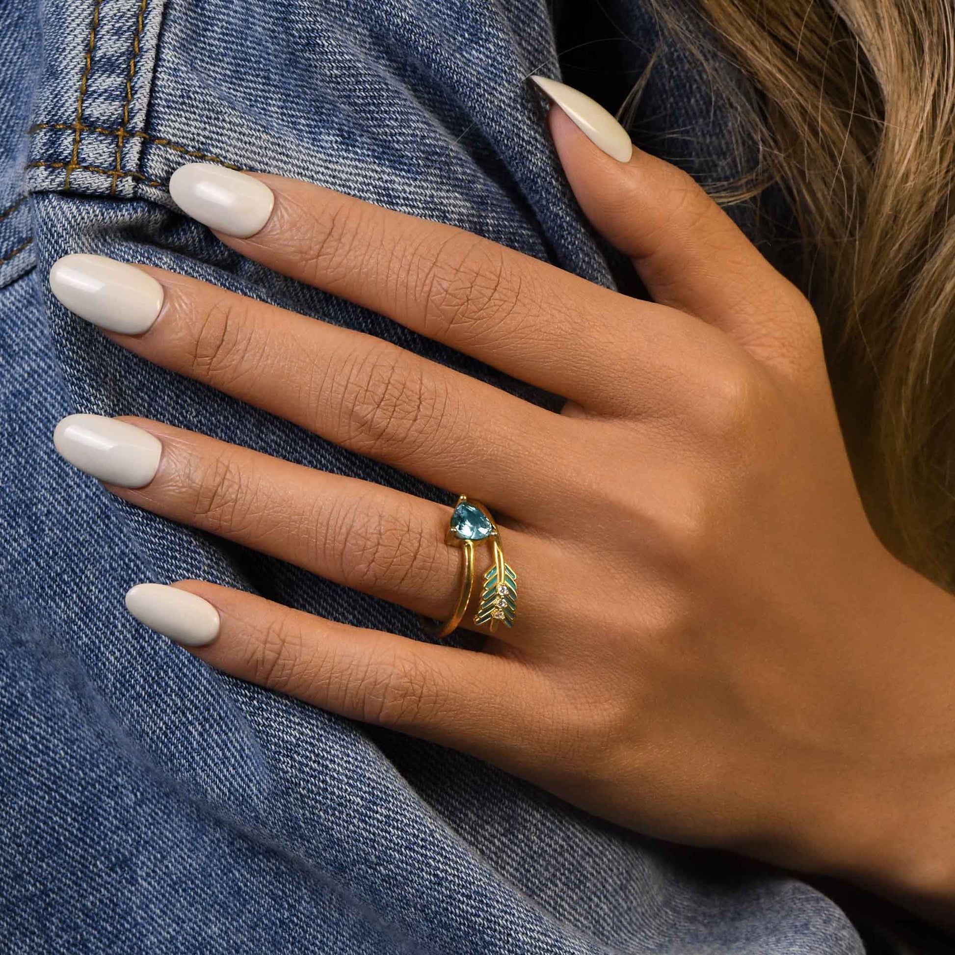 Arrow's Path Ring - Sapphire - Serene Western