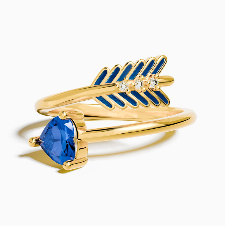 Arrow's Path Ring - Sapphire - Serene Western