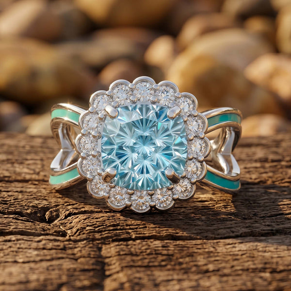 Aureli Bloom Ring - Aquamarine