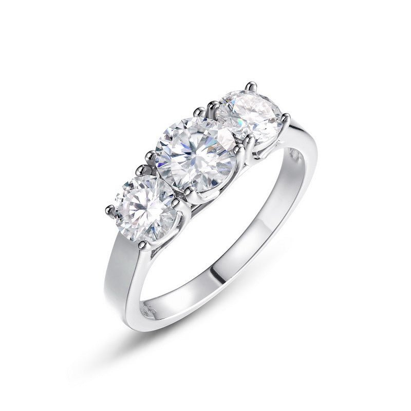 Aurora Trio Ring - Moissanite - Serene Western