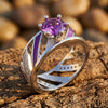 Aurora Veil Ring - Amethyst