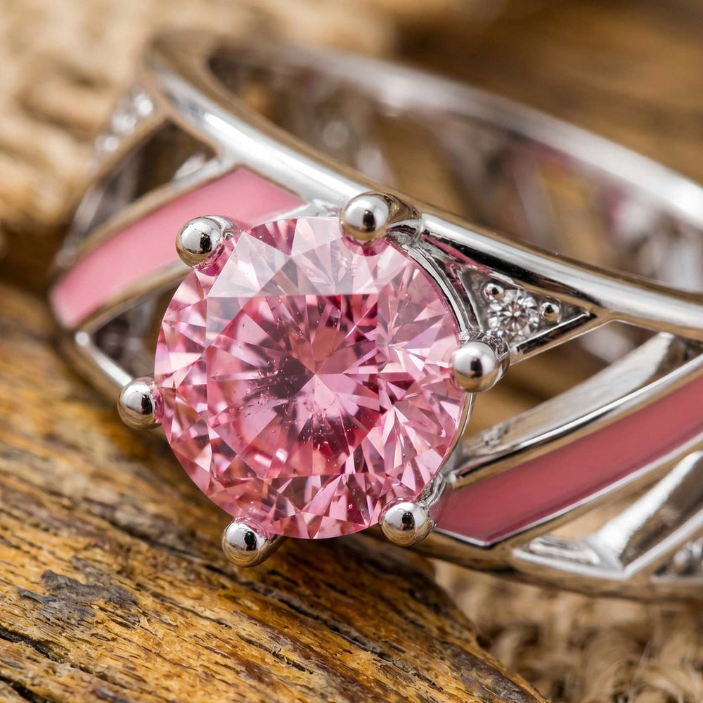Aurora Veil Ring - Rose Quartz - Serene Western