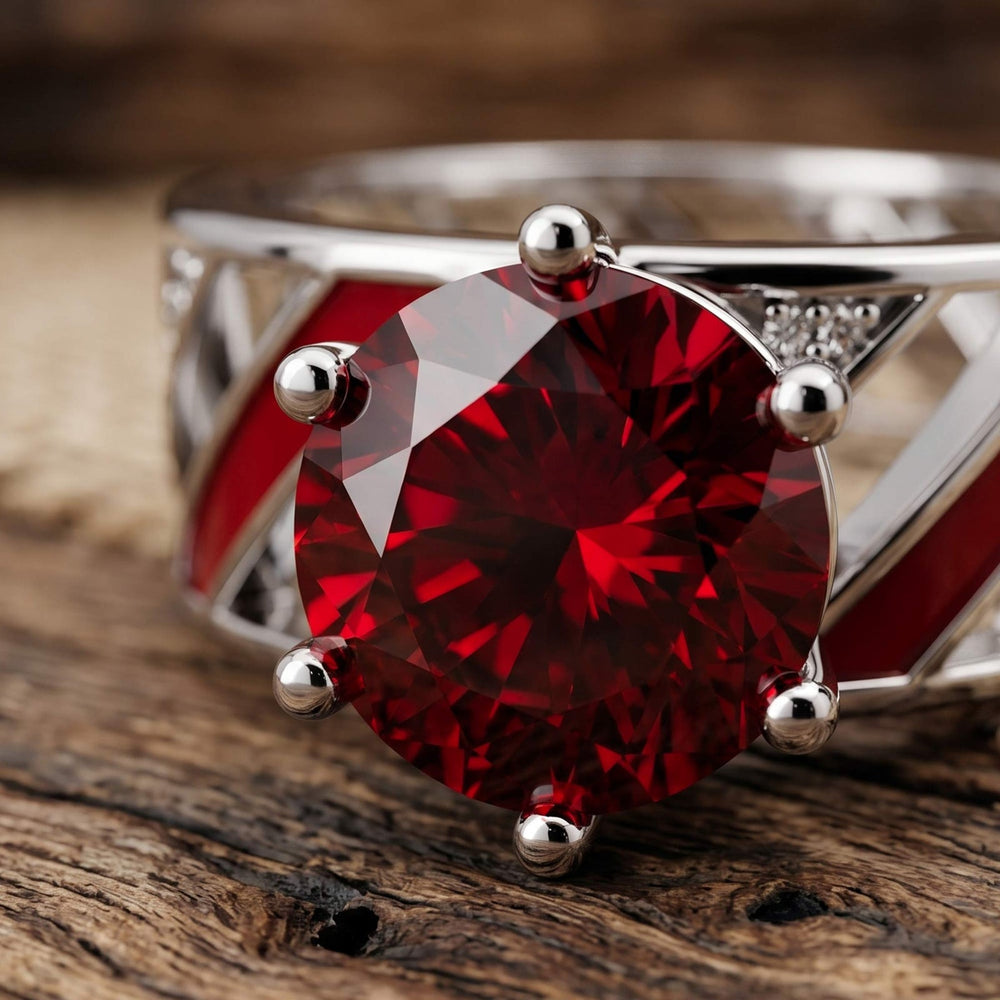 Aurora Veil Ring - Ruby - Serene Western