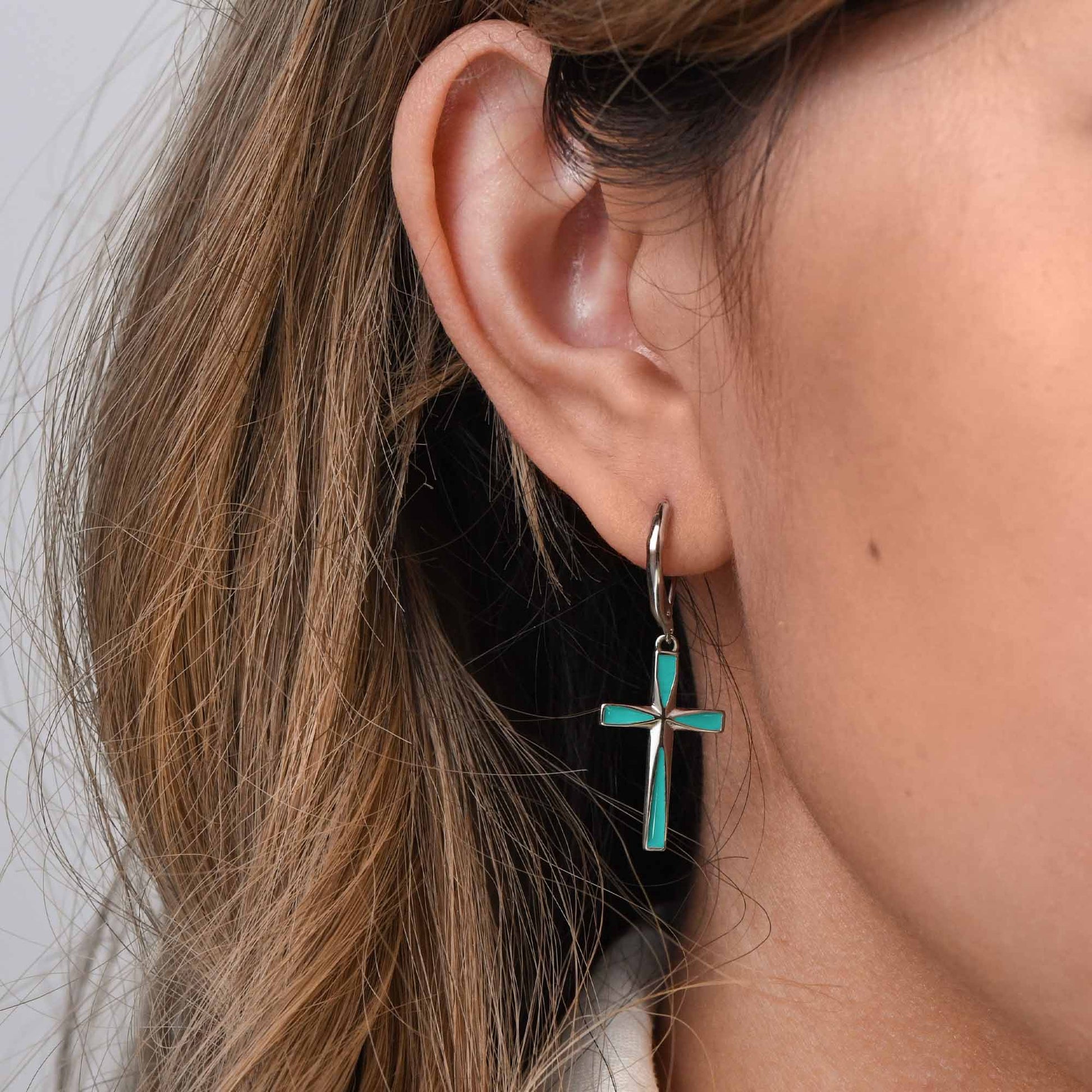 Azure Faith Earrings - Serene Western