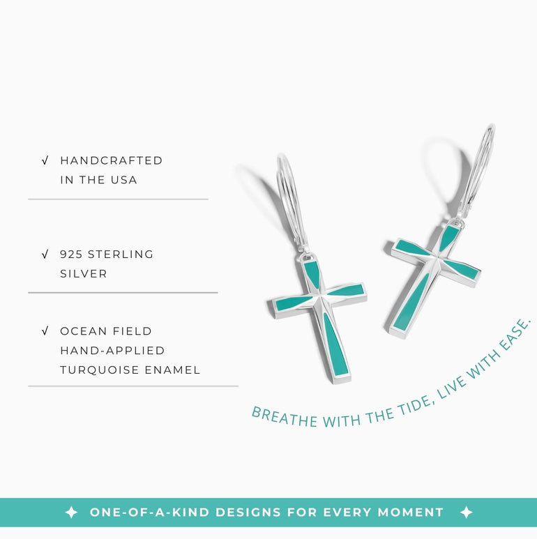 Azure Faith Earrings - Serene Western