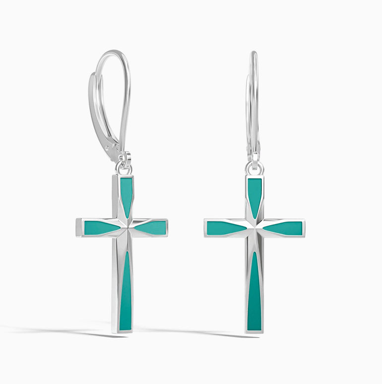 Azure Faith Earrings - Serene Western